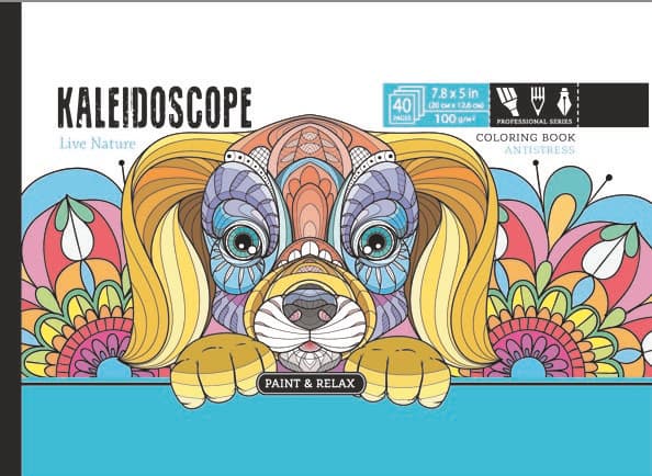 Kolorowanka antystresowa 200x126 20 kartek TW Kaleidoscope