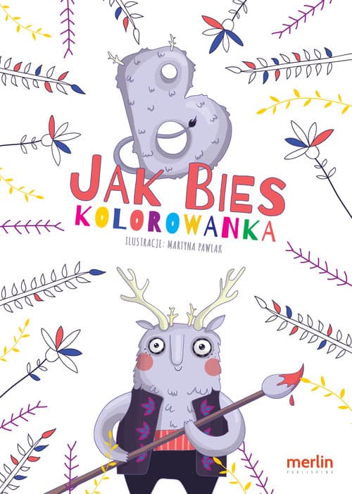 Kolorowanka B jak Bies