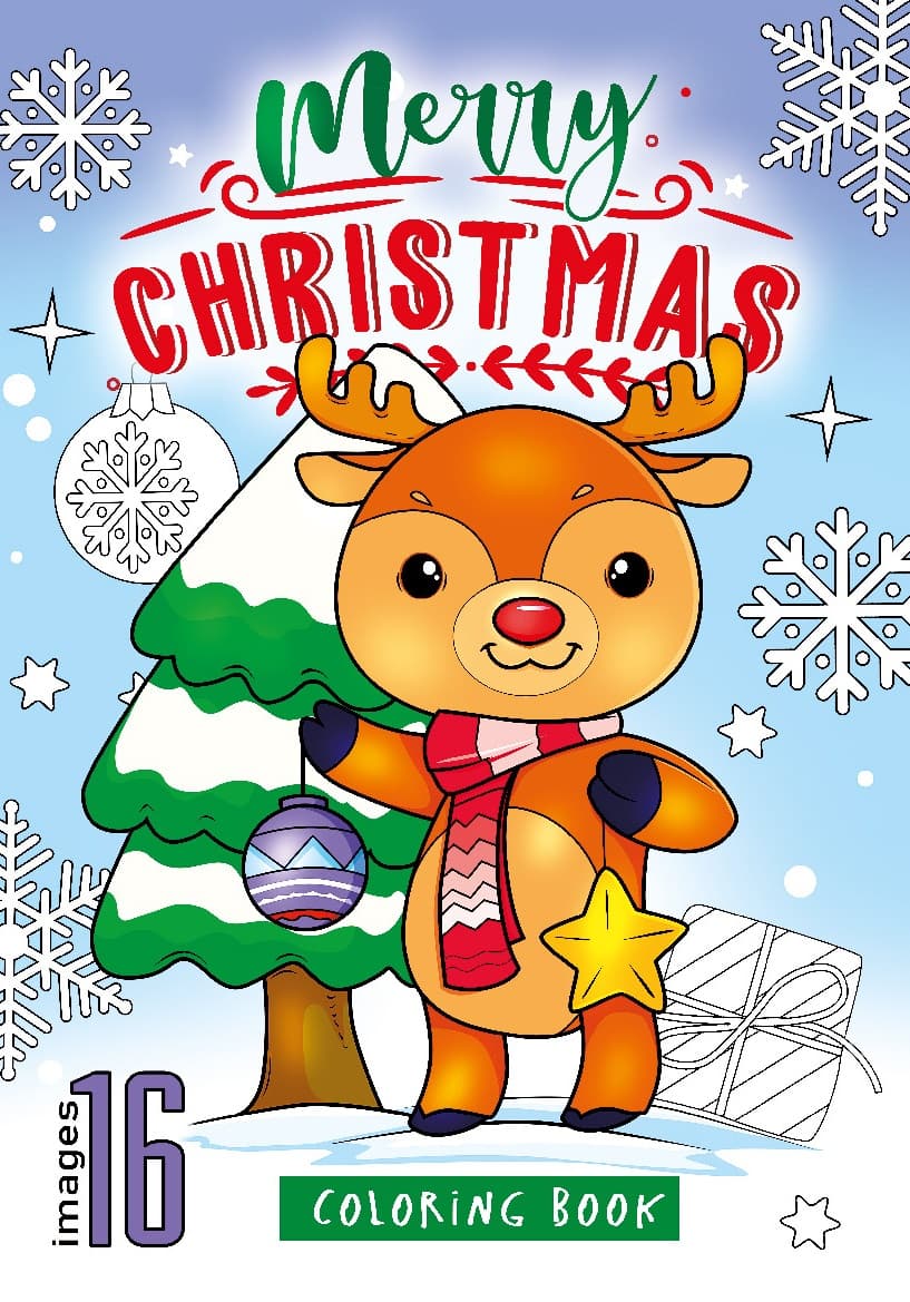 Kolorowanka Boże Narodzenie A4 16 obrazków