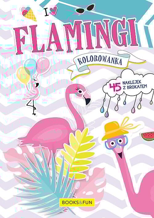 Kolorowanka Flamingi z naklejkami