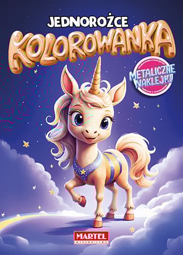 Kolorowanka Jednorożce z naklejkami metalicznymi