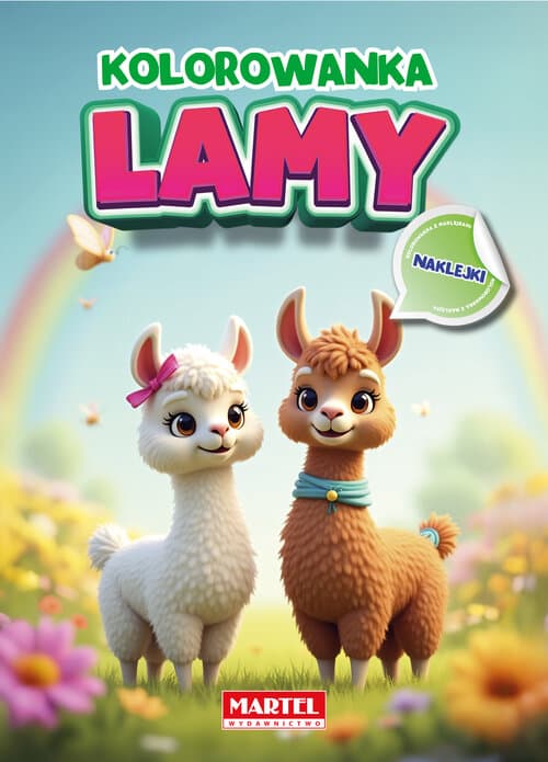 Kolorowanka Lamy z naklejkami