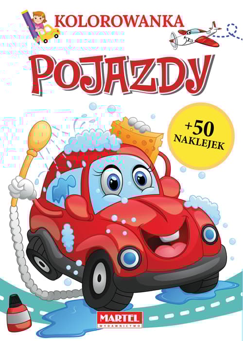 Kolorowanka Pojazdy z naklejkami