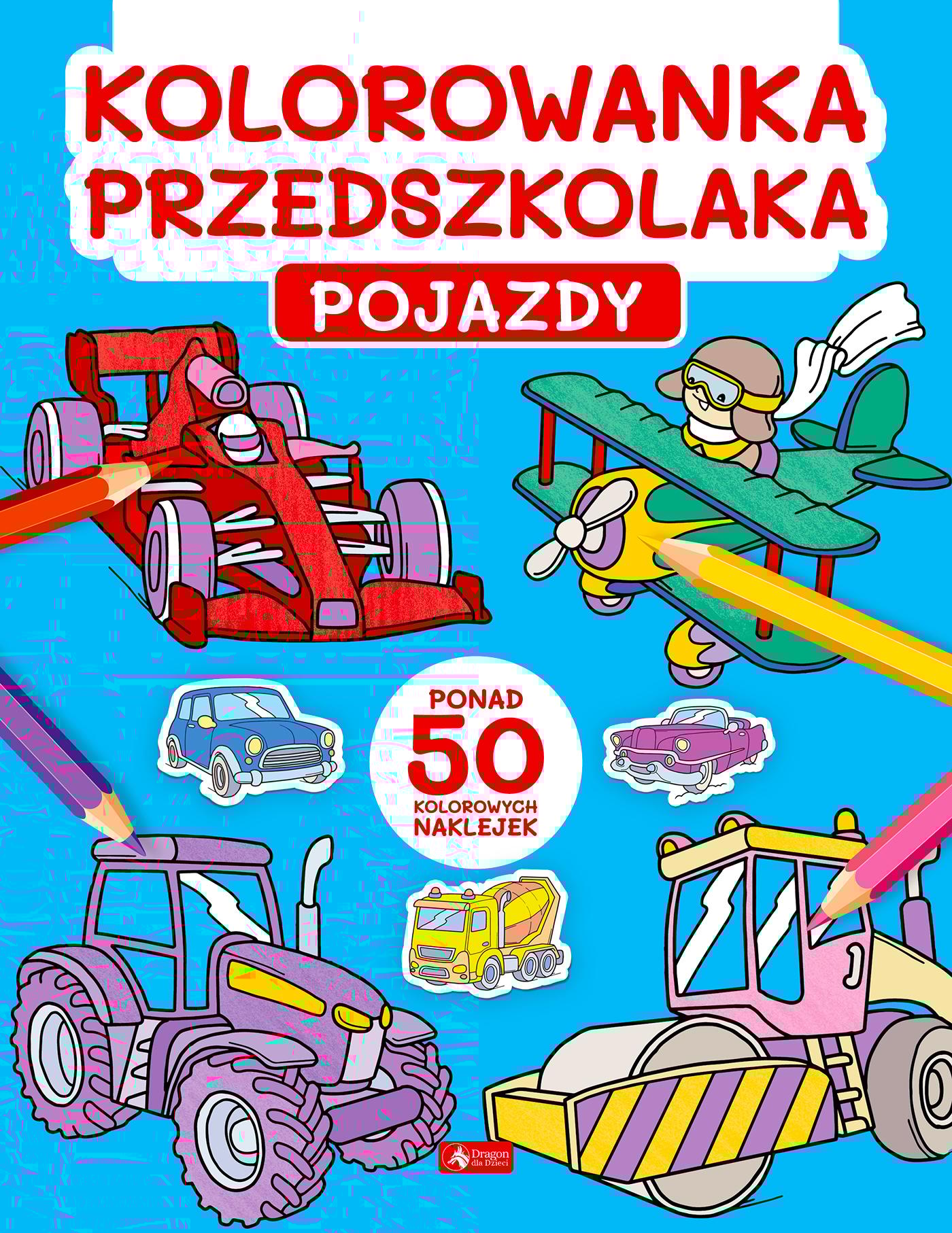 Kolorowanka przedszkolaka Pojazdy