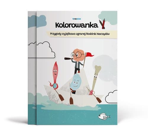 Kolorowanka Przygody wyjątkowo zgranej Rodzinki Narządów