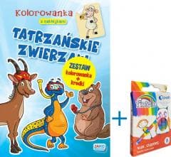 Kolorowanka... Tatrzańskie zwierzaki + kredki
