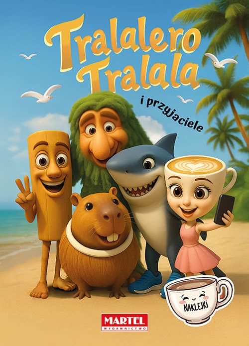 Kolorowanka Tralalero Tralala i przyjaciele z naklejkami