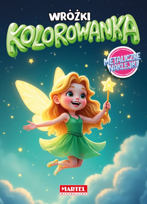 Kolorowanka Wróżki z naklejkami metalicznymi