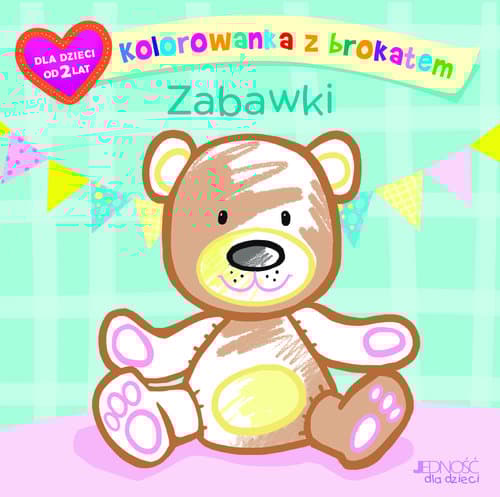 Kolorowanka z brokatem Zabawki