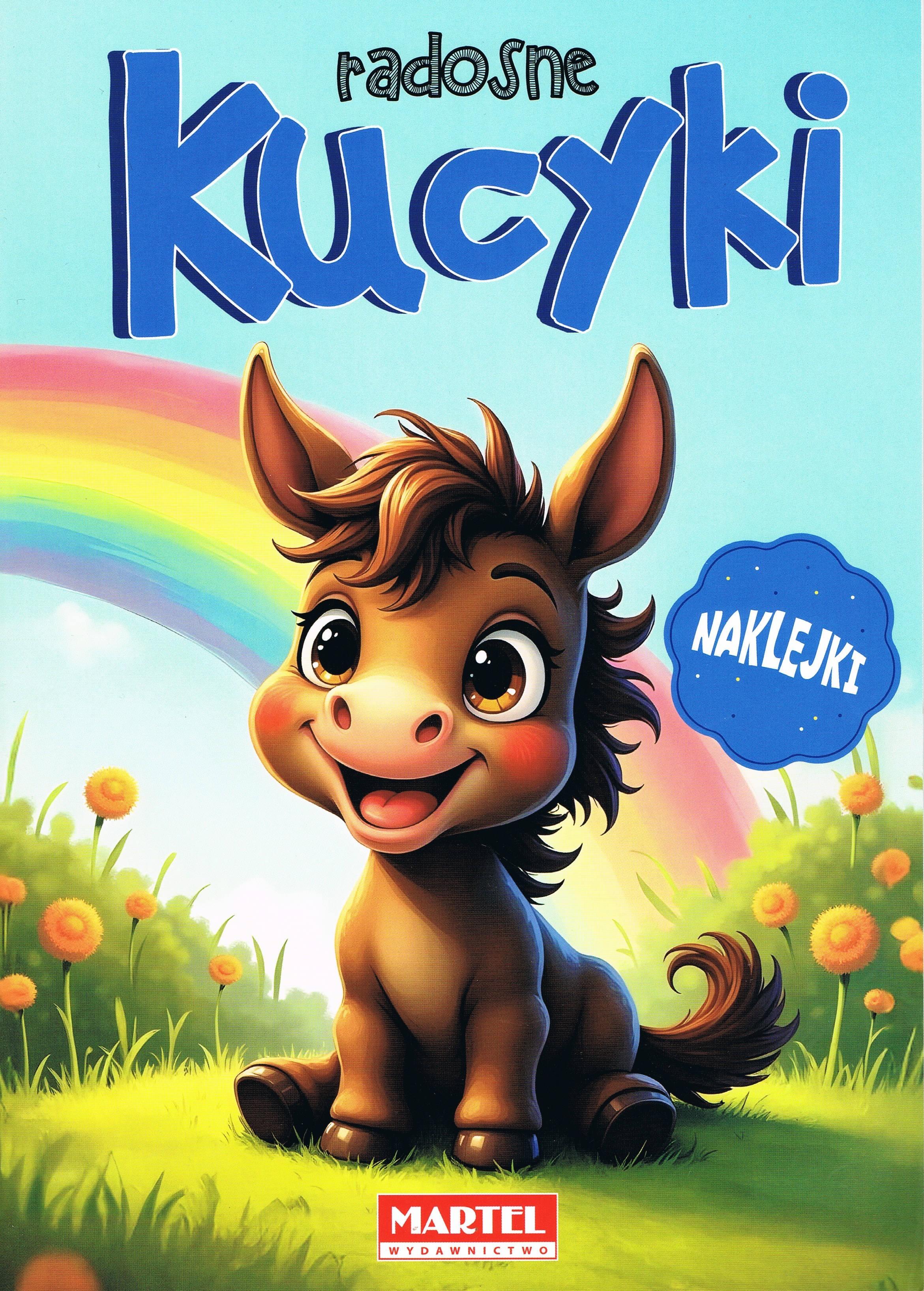 Kolorowanka z naklejkami Radosne kucyki