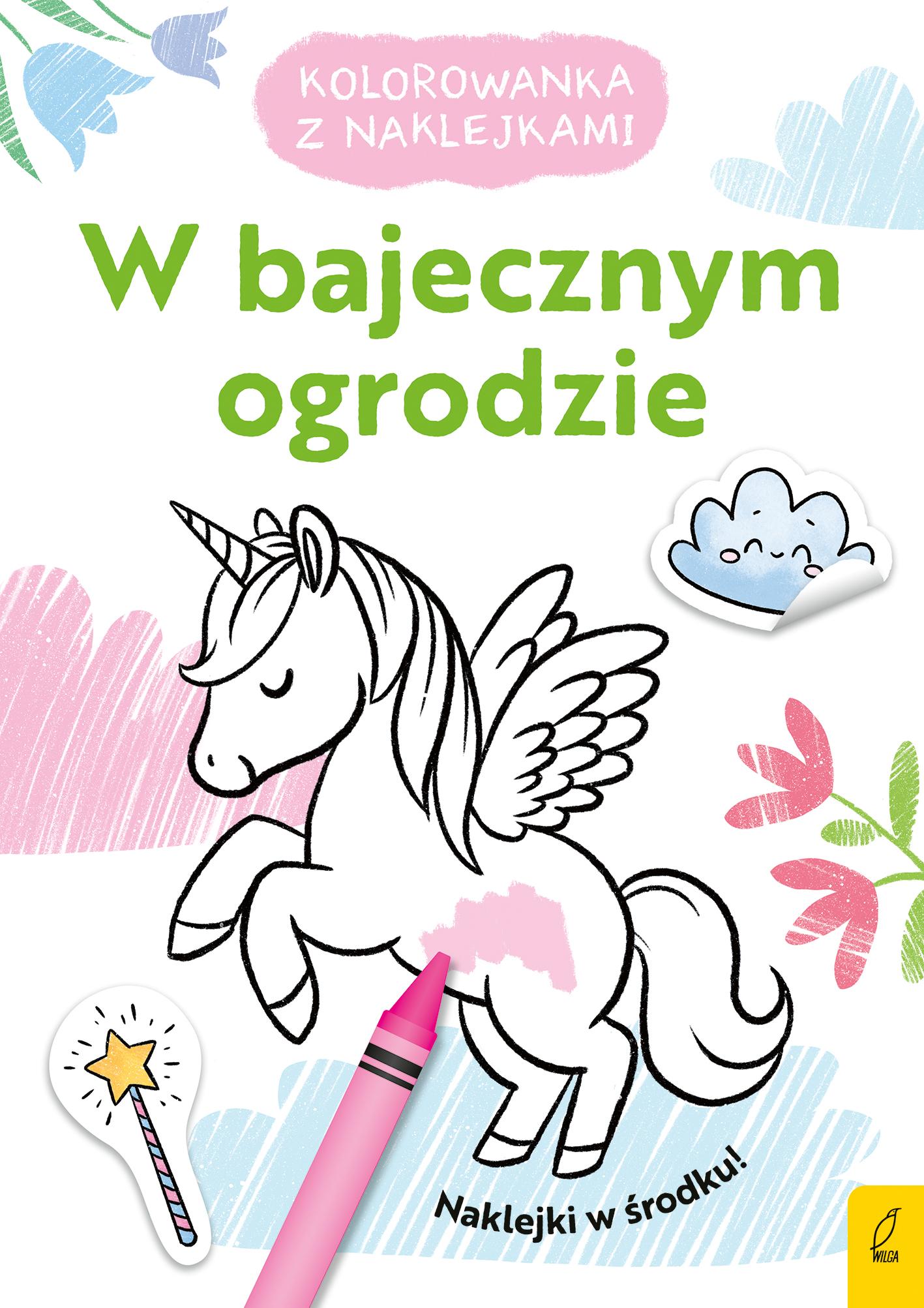 Kolorowanka z naklejkami W bajecznym ogrodzie