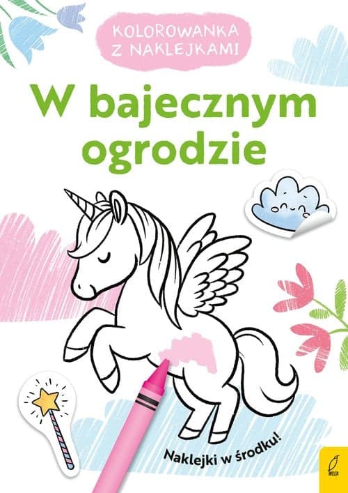 Kolorowanka z naklejkami W bajecznym ogrodzie