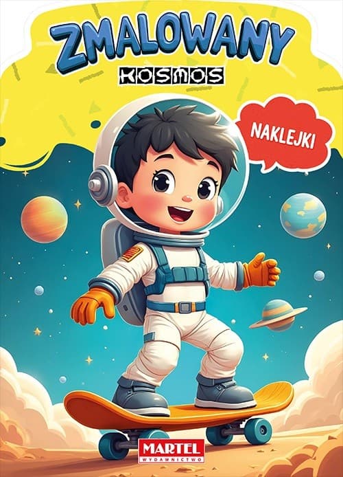 Kolorowanka z naklejkami Zmalowany kosmos