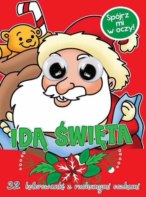 Kolorowanka z oczkami Idą święta