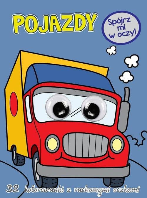 Kolorowanka z oczkami Pojazdy