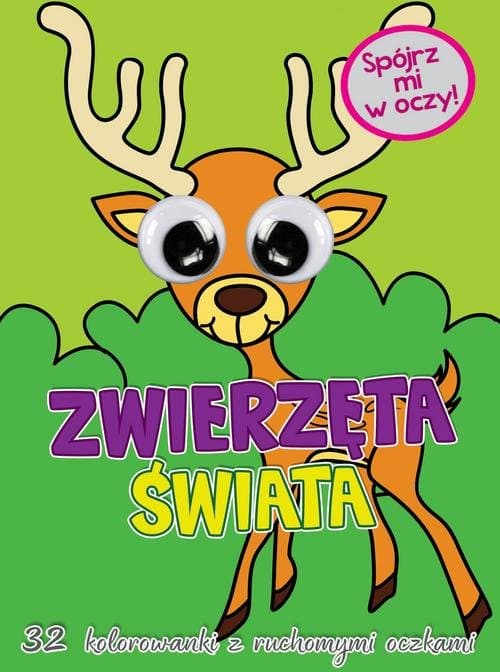 Kolorowanka z oczkami Zwierzęta świata