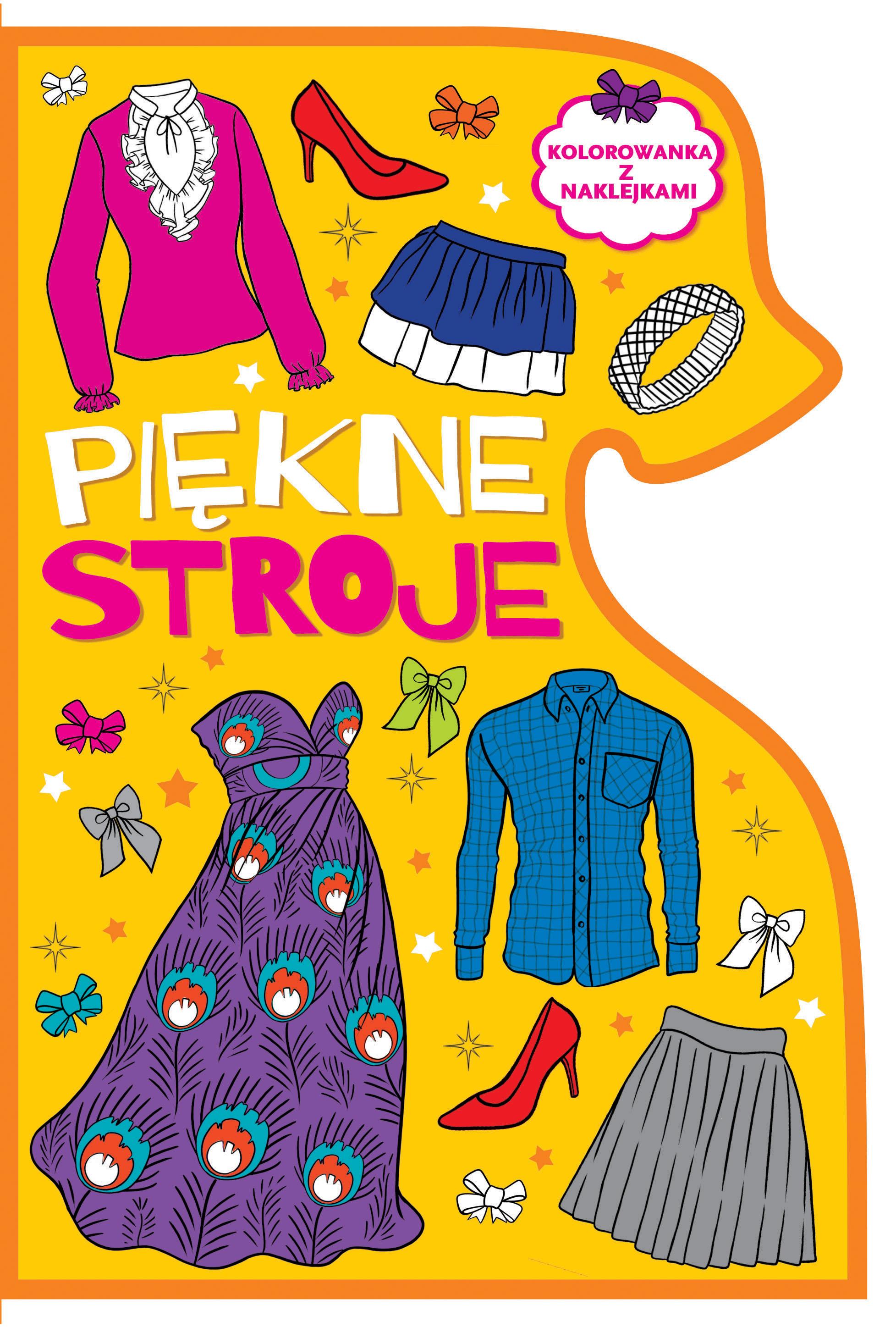Kolorowanka z wykrojnikiem Piękne stroje