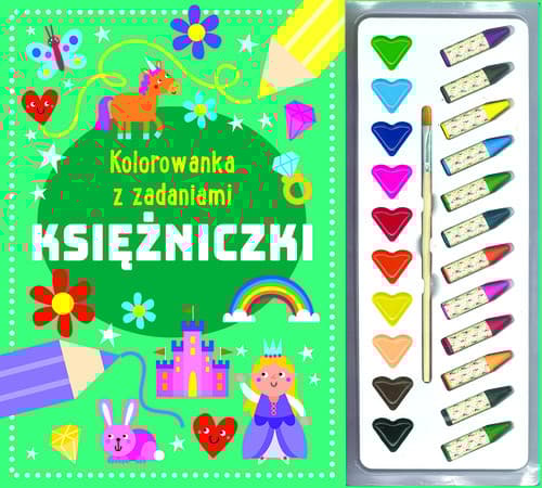 Kolorowanka z zadaniami Księżniczki