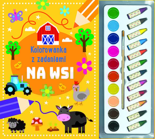 Kolorowanka z zadaniami Na wsi