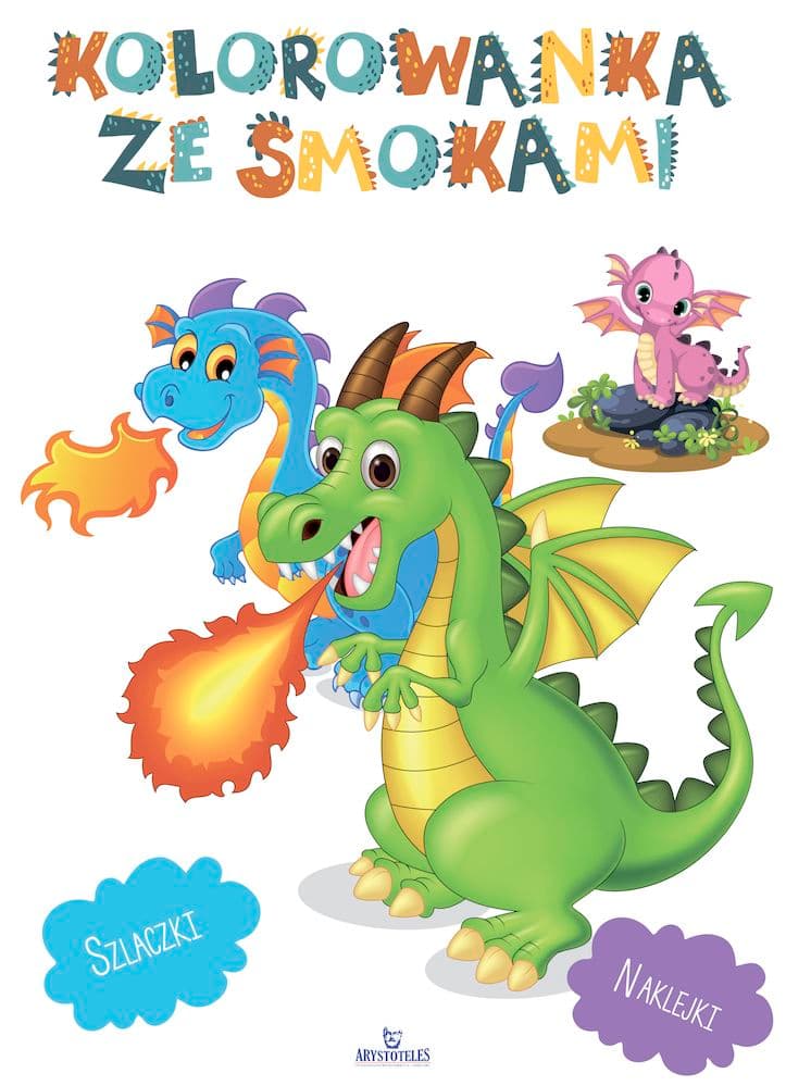 Kolorowanka ze smokami