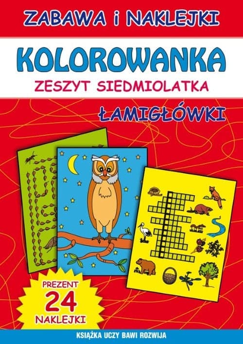 Kolorowanka zeszyt siedmiolatka Łamigłówki