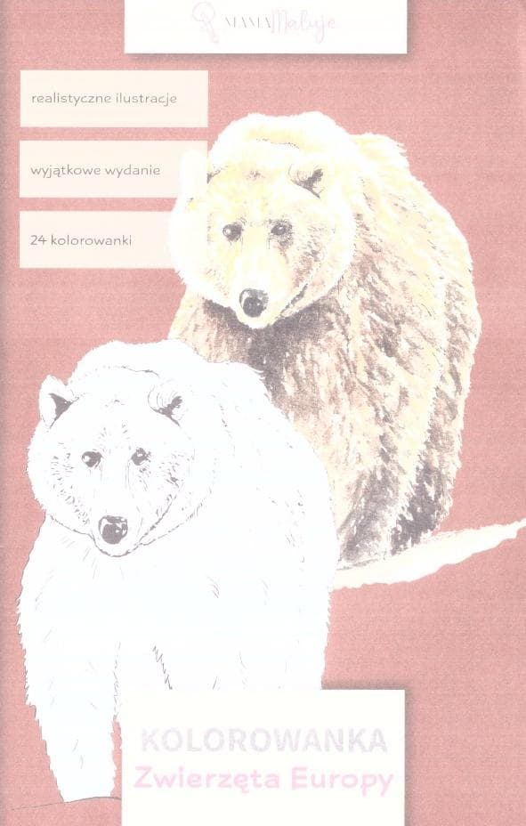 Kolorowanka. Zwierzęta Europy