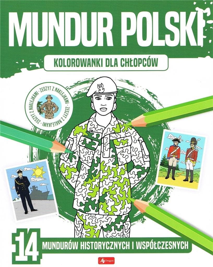Kolorowanki dla chłopców Mundur polski