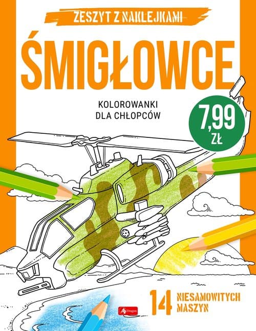 Kolorowanki dla chłopców Śmigłowce