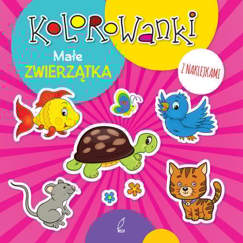 Kolorowanki z naklejkami. Małe zwierzątka