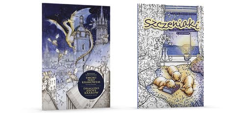 Kolorowanki z sentencjami Smoki nad Krakowem / Szczeniaki Pakiet