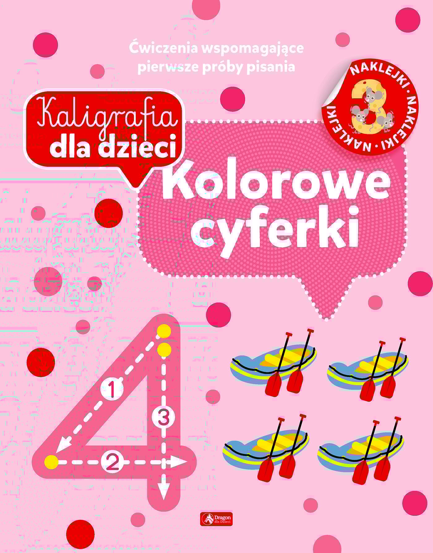 Kolorowe cyferki. Kaligrafia dla dzieci