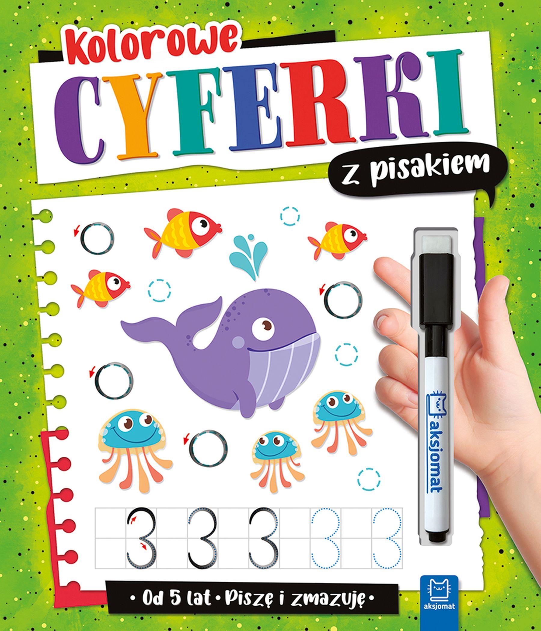 Kolorowe cyferki z pisakiem Piszę i zmazuję od 5 lat