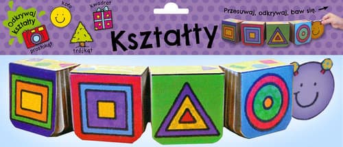 Kolorowe gąsienice. Kształty