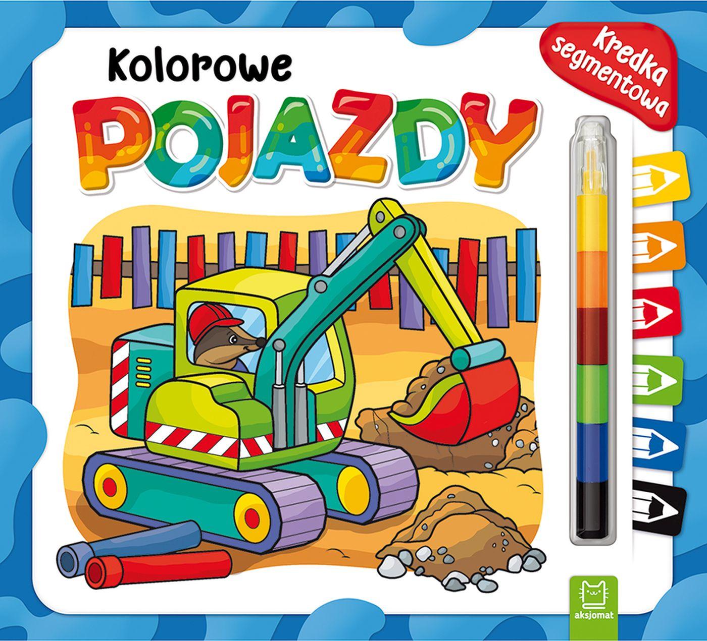 Kolorowe pojazdy Kredka segmentowa
