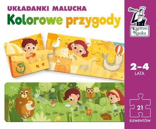 Kolorowe przygody Układanki malucha Kapitan Nauka