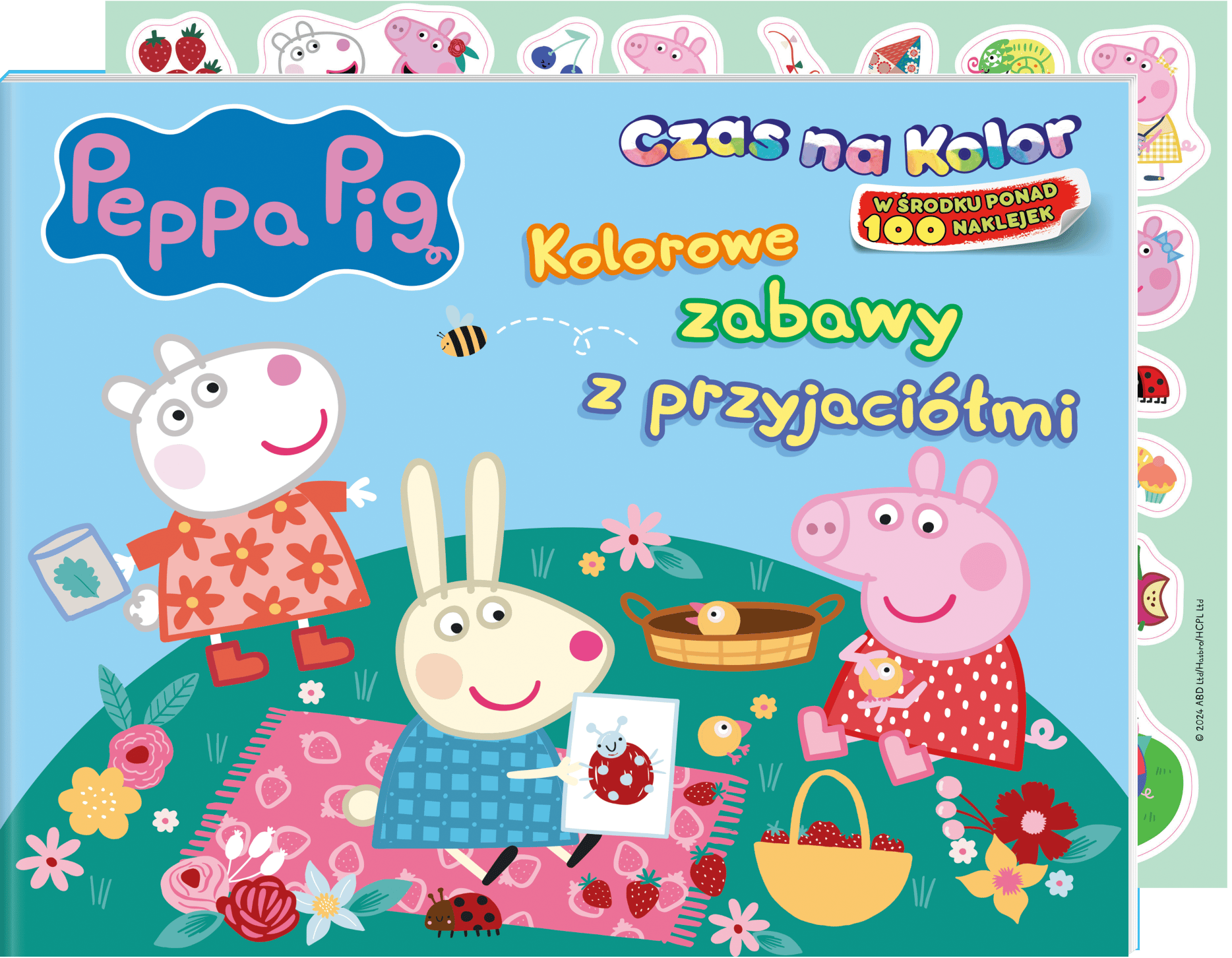 Kolorowe zabawy z przyjaciółmi. Świnka Peppa. Czas na kolor