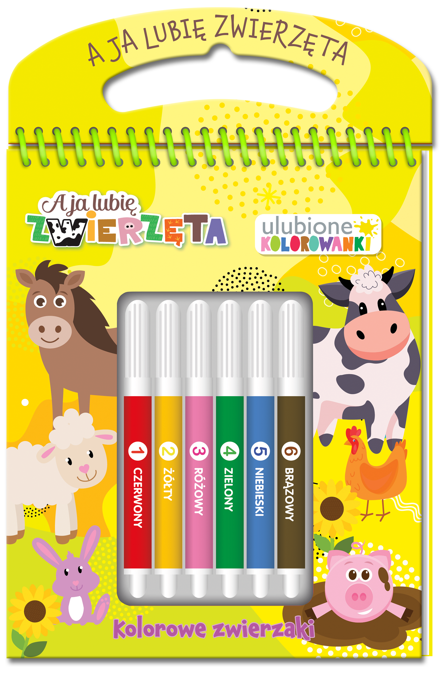 Kolorowe zwierzaki. A ja lubię zwierzęta. Ulubione kolorowanki
