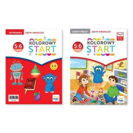 Kolorowy start Język angielski Kartu pracy + Wyprawka Przedszkole