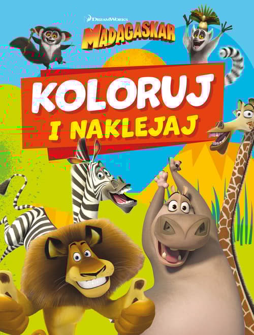 Koloruj i naklejaj. Madagaskar