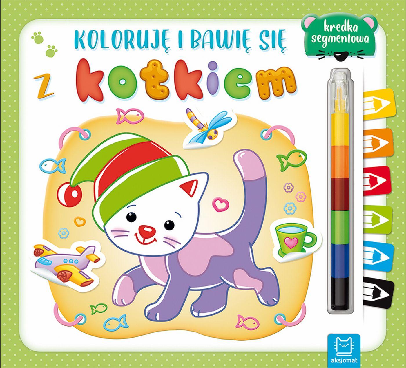 Koloruję i bawię się z kotkiem + kredka segmentowa