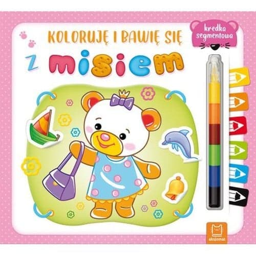 Koloruję i bawię się z misiem + kredka segmentowa