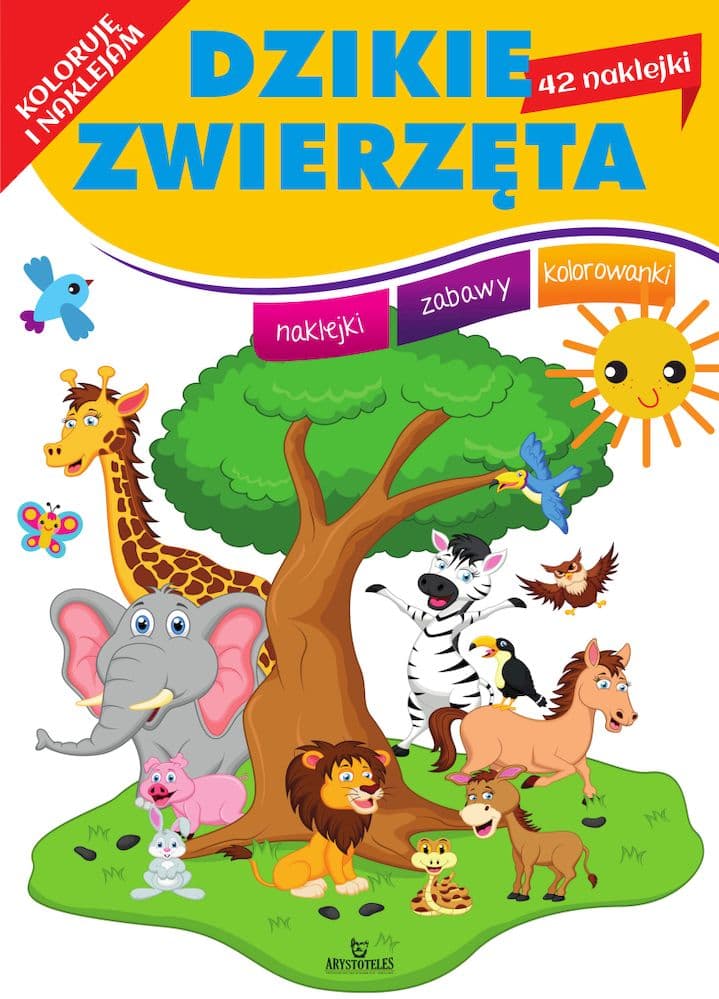 Koloruję i naklejam Dzikie zwierzęta