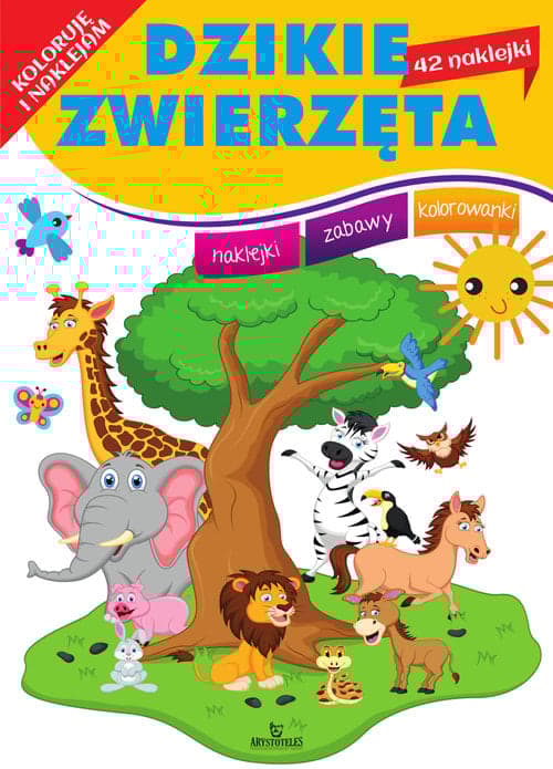 Koloruję i naklejam Dzikie zwierzęta