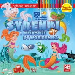 Koloruję i naklejam. Syrenki i morskie stworzenia