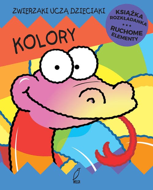 Kolory Ruchome elementy Książka rozkładanka