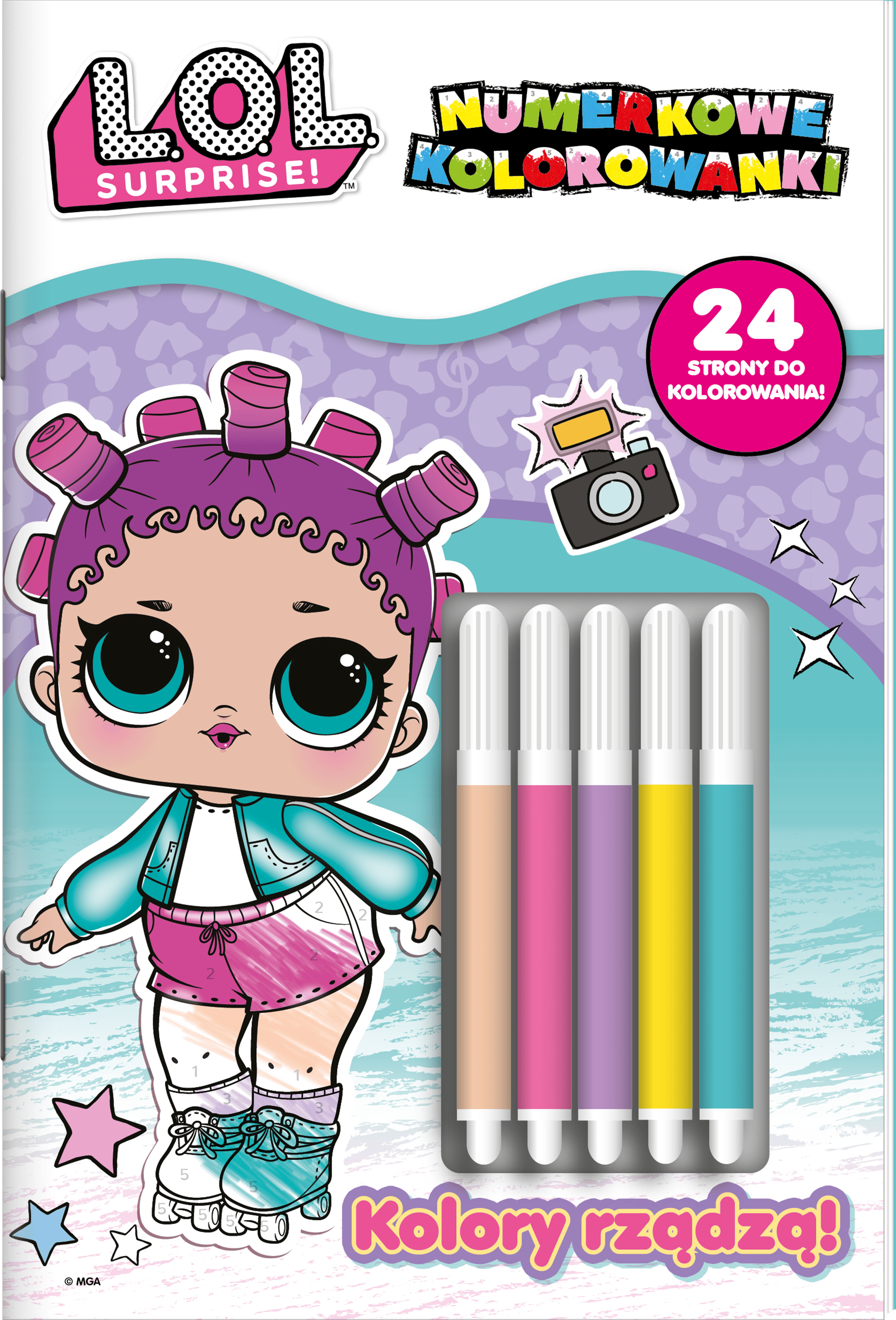 Kolory rządzą!. L.O.L. Surprise! OMG. Numerkowe kolorowanki