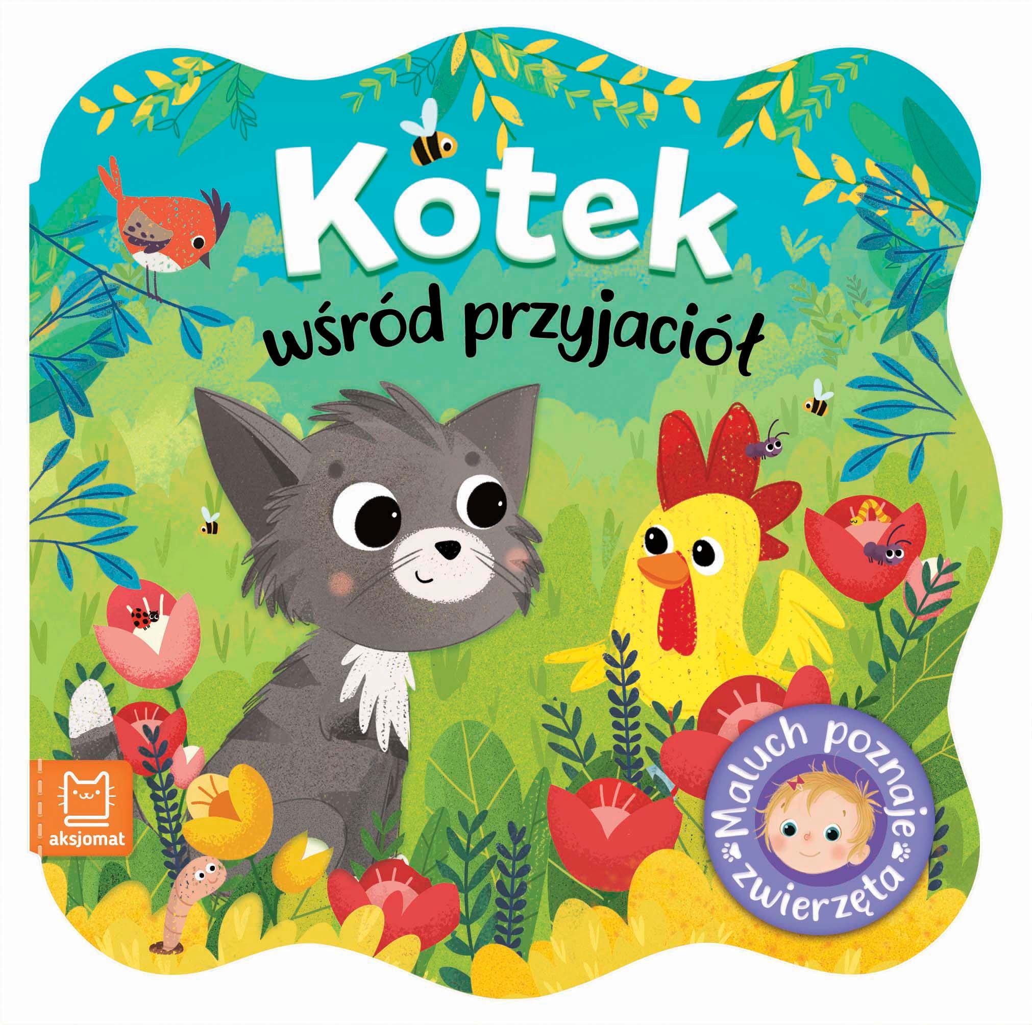 Kotek wśród przyjaciół. Maluch poznaje zwierzęta