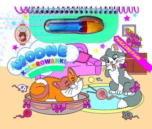 Kotki. Wodne kolorowanki. Magiczny pisak
