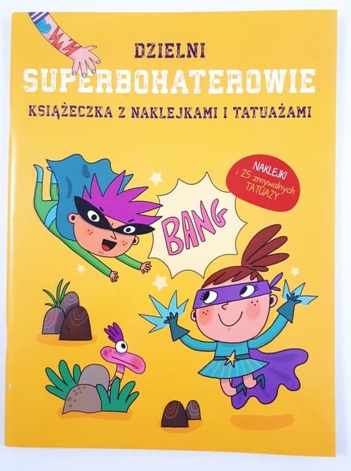 Książeczki z naklejkami i tatuażami Superbohaterowie