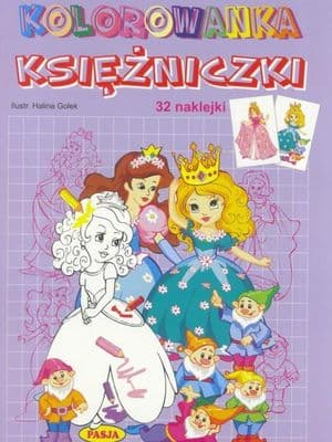 Księżniczki kolorowanka + naklejki